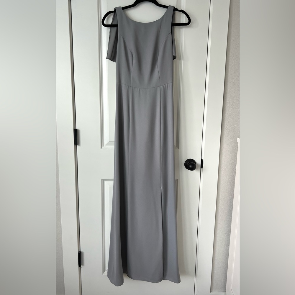 Grey Bridesmaids Formal Prom Dress